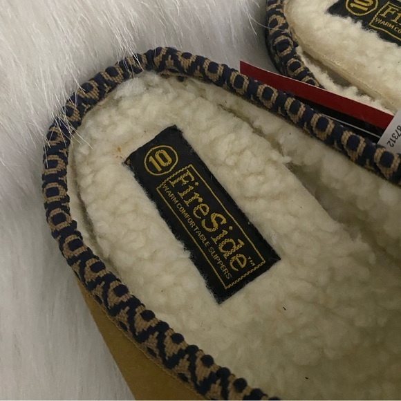 Fireside Shoes Slippers Size 10 Mens Slip‎ On Leather New With Tags - Picture 4 of 11